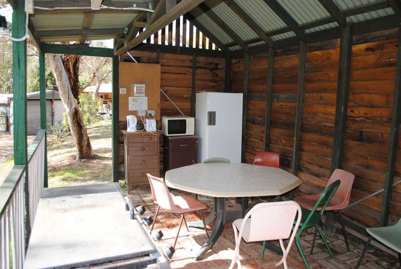Camp kitchen #2 with fridge and free gas BBQ